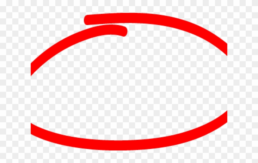 Drawn Circle Red Mark.