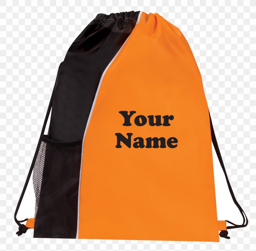 drawstring backpack with logo