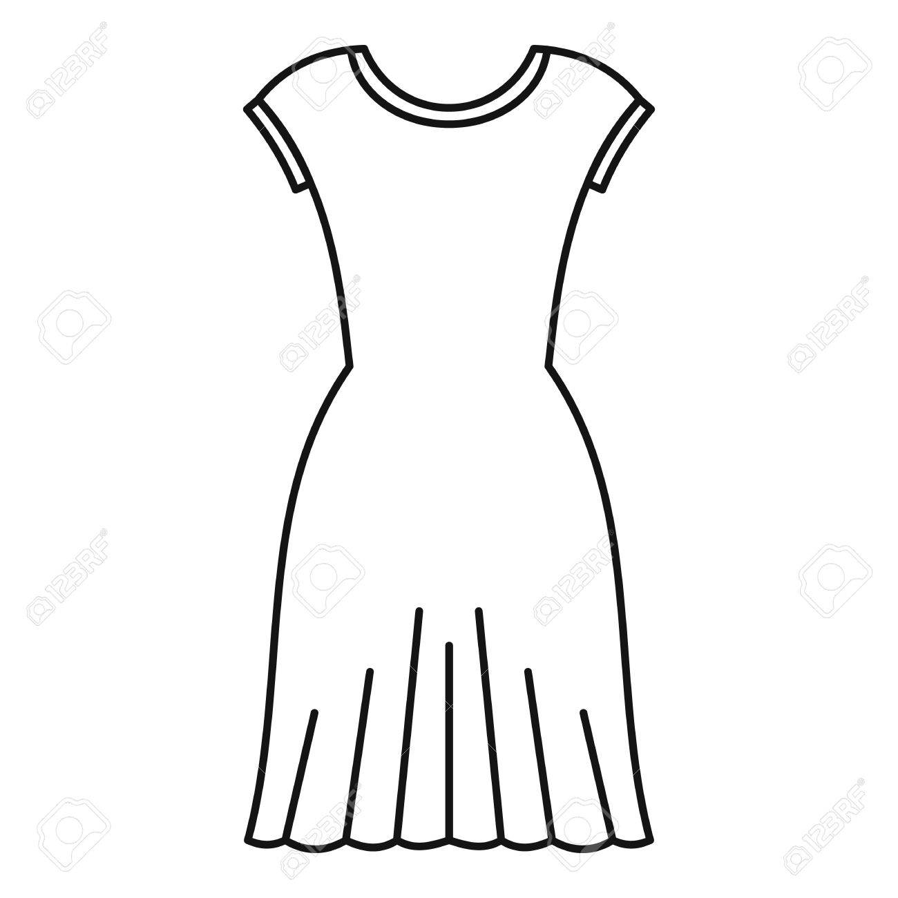 dress outline clipart 10 free Cliparts | Download images on Clipground 2023