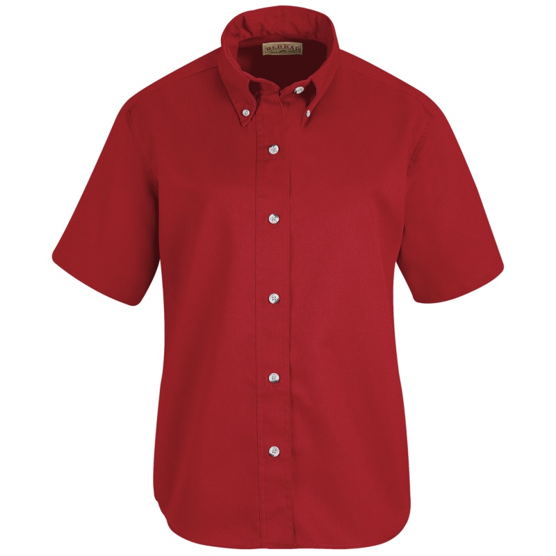 red button down short sleeve