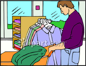 Clothes Shopping Clipart.