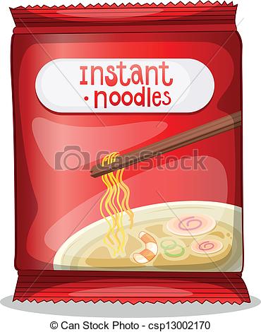 Instant noodles clipart.