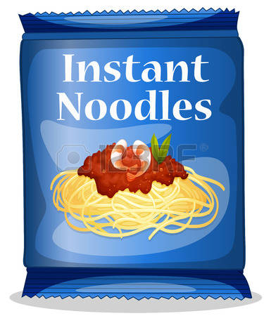 Instant noodles clipart.