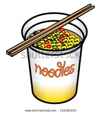 Instant noodles clipart.