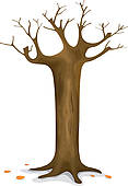 Clip Art of Dry Dead Tree k5675926.