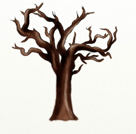 Live And Dead Tree Clipart.
