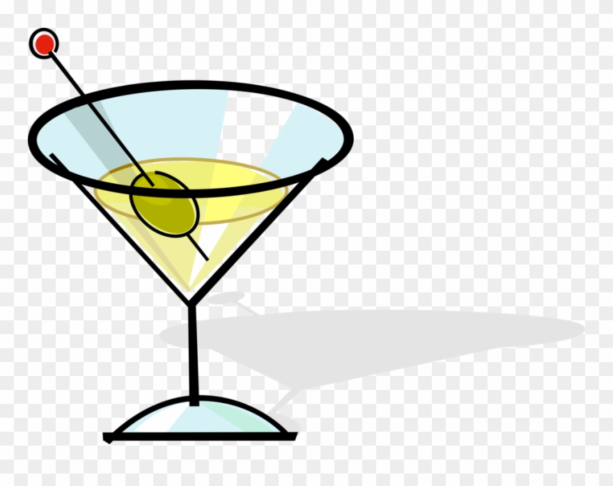 Martini Image Illustration Of Alcohol Beverage Clipart.