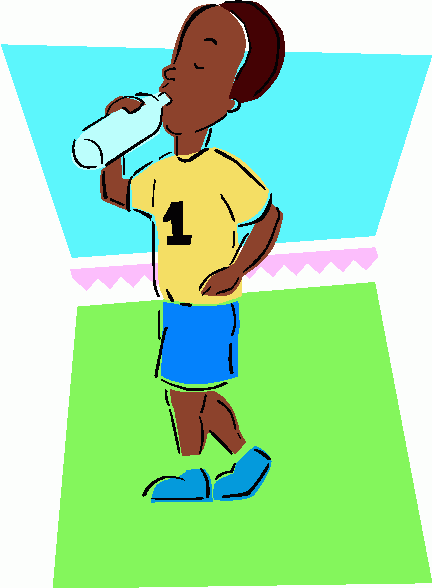 Drinking Water Clipart.