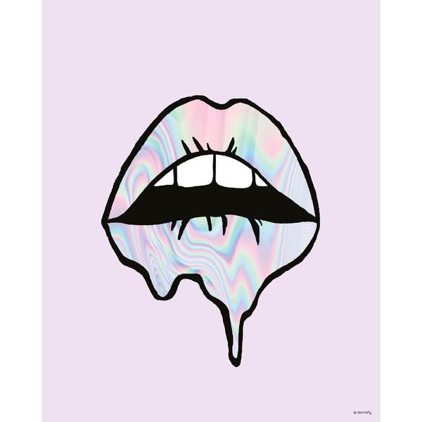 Dripping Lips Print.