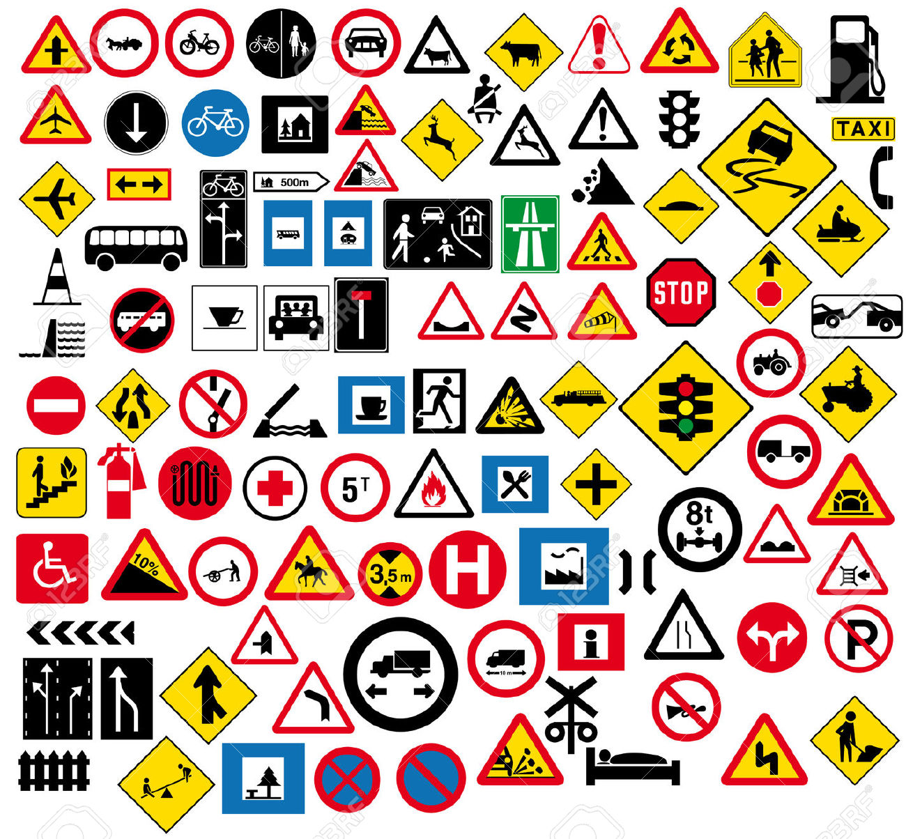 Obey traffic rules clipart.
