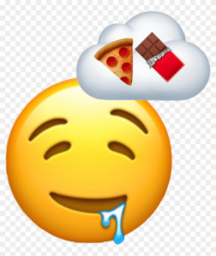 Emoji Drool Droolemoji Food Foodemoji Thinking Pizza.