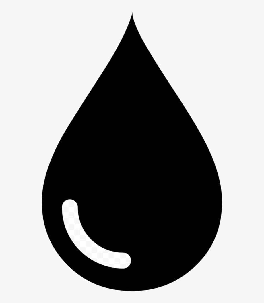 Water Drop Clipart Black And White Transparent Png.