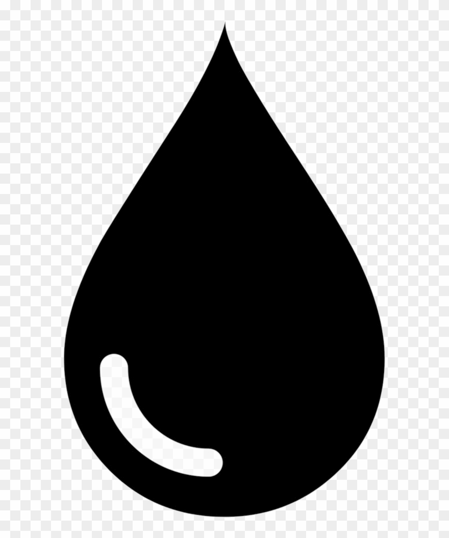 Water Drop Clipart Black And White Transparent Png.