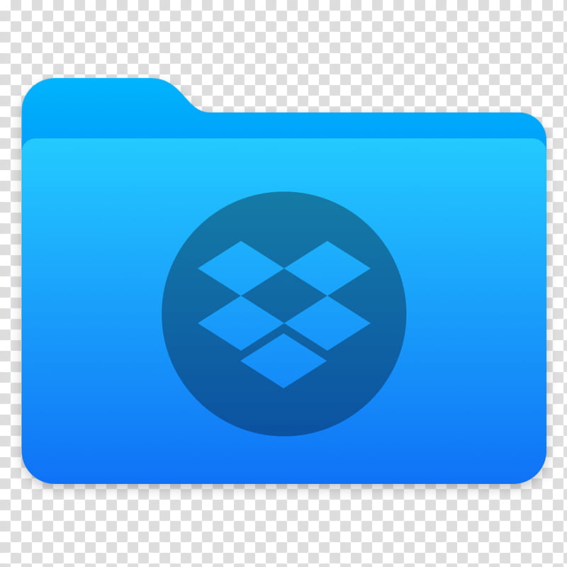 Next Folders Icon, Dropbox, blue and gray file folder art.