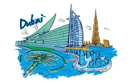 Dubai Clip Art, Vector Dubai.