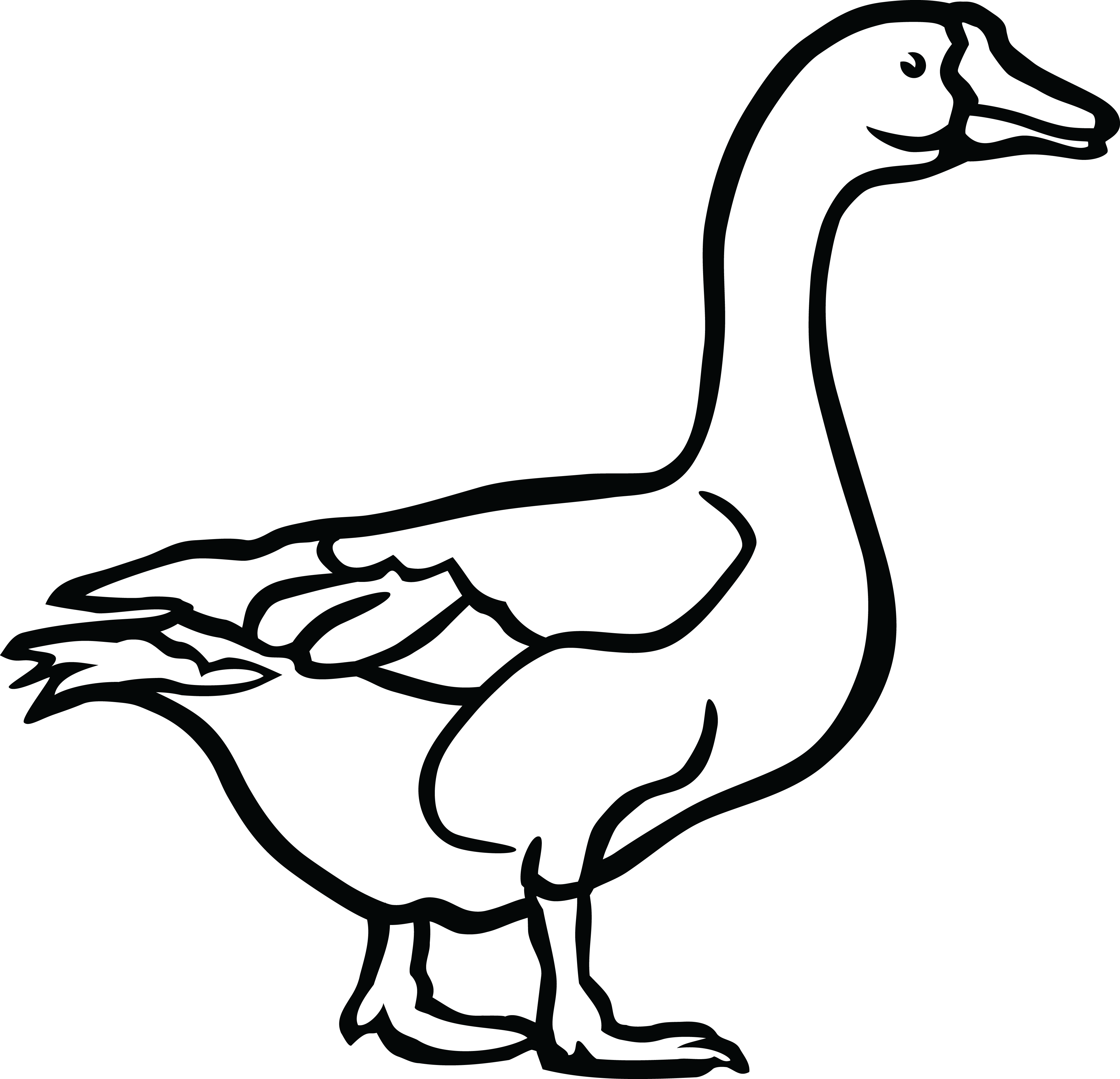 Duck Clipart Black And White Png.
