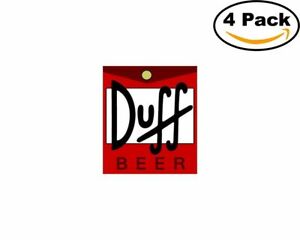 Details about duff beer logo 4 Stickers 4x4 Inches Sticker Decal.