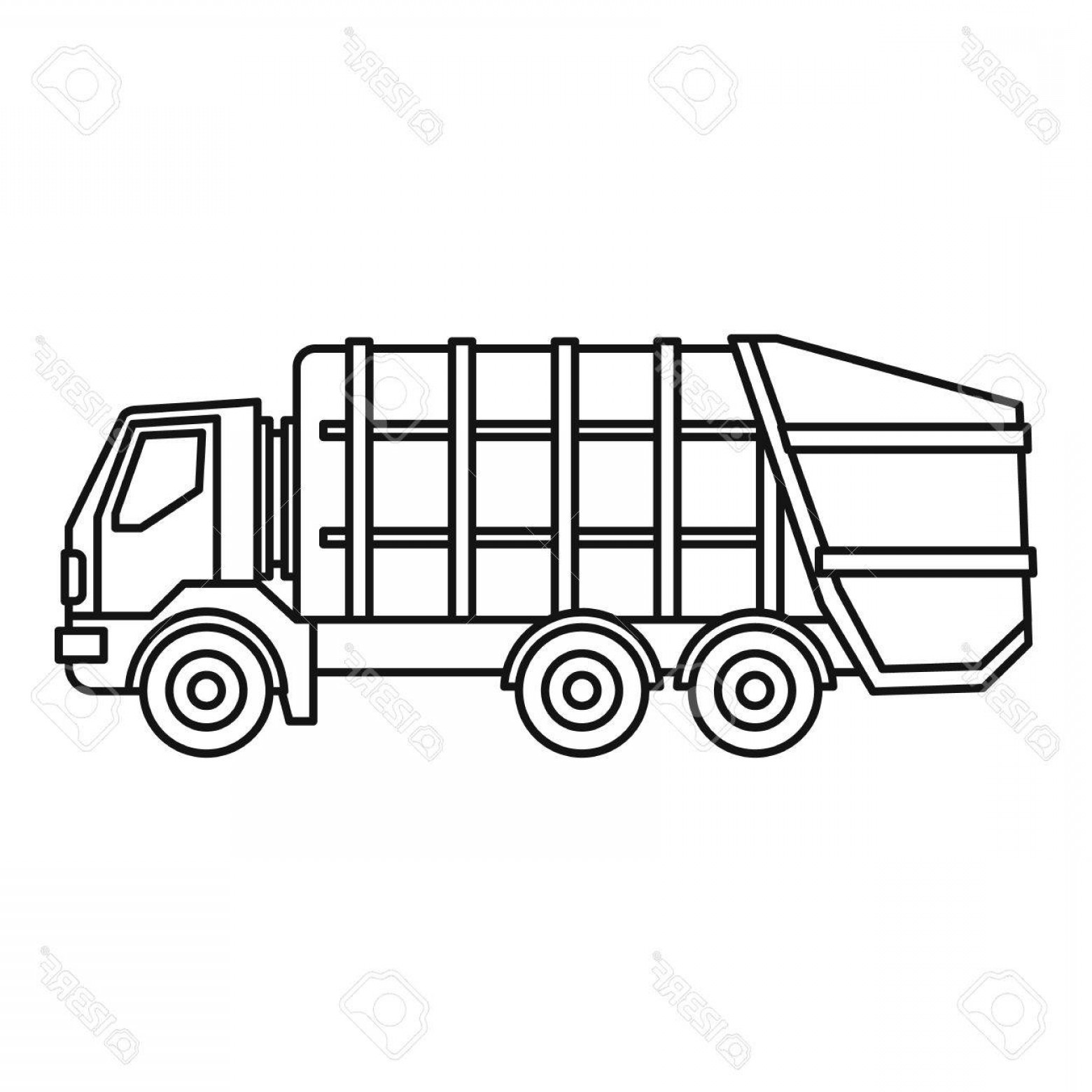 Free Free 98 Silhouette Garbage Truck Svg SVG PNG EPS DXF File
