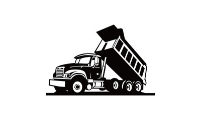dump truck logo design