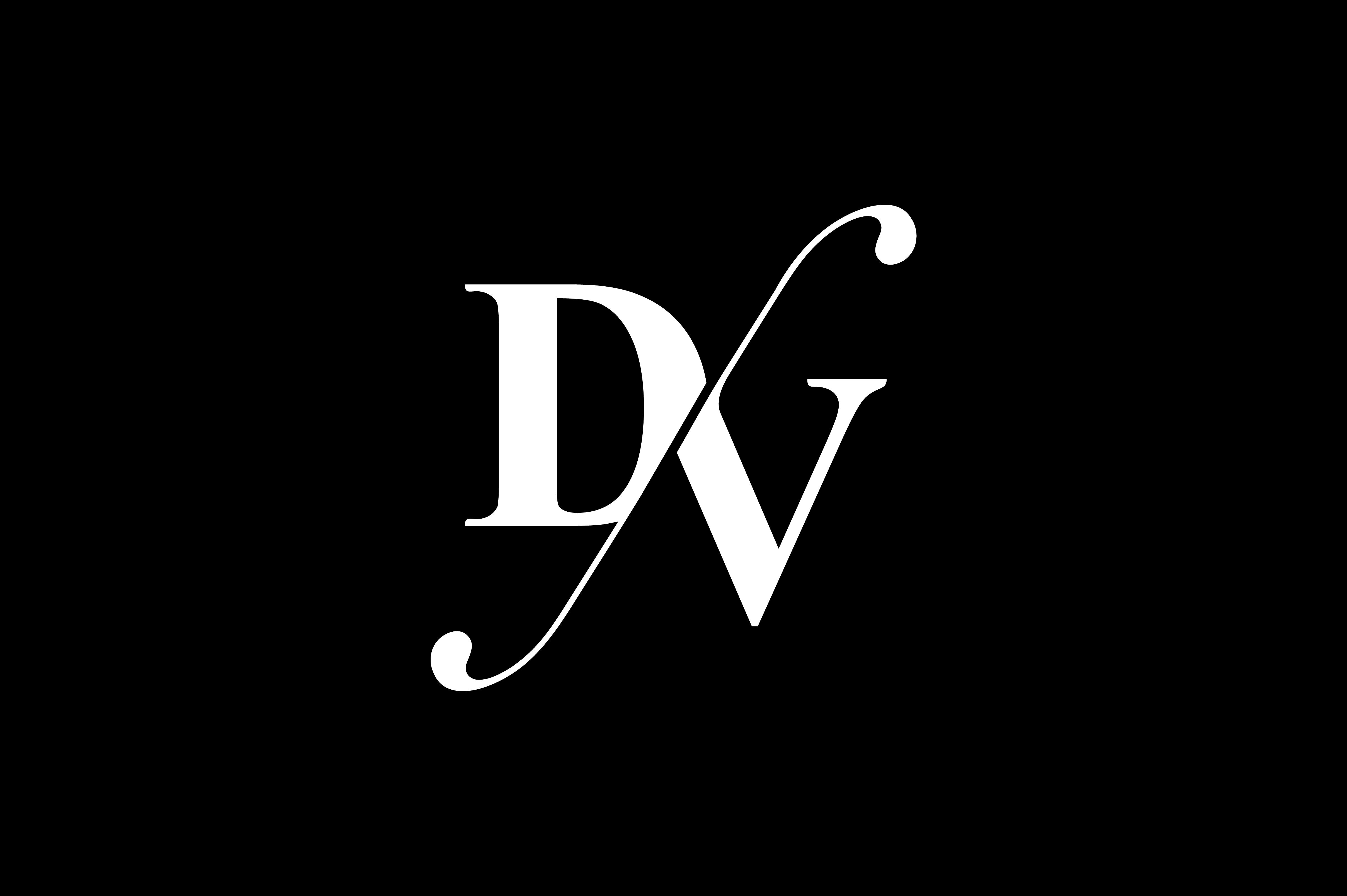 DV Monogram Logo Design By Vectorseller.