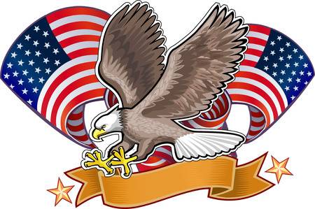 3,645 American Flag Eagle Stock Illustrations, Cliparts And Royalty.