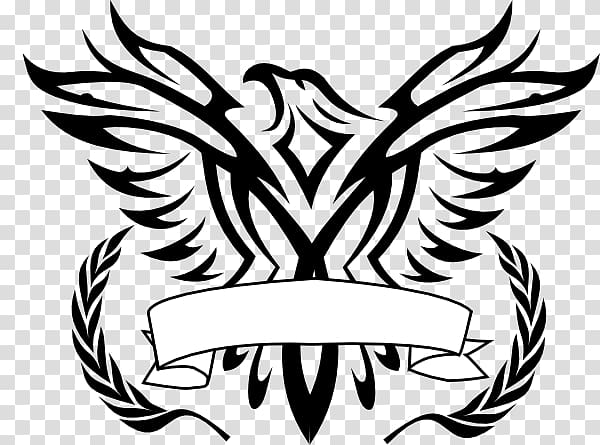 Black bird border, Bald Eagle Logo Black.