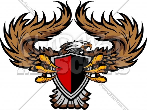 Eagle Clipart Graphic Vector Logo.