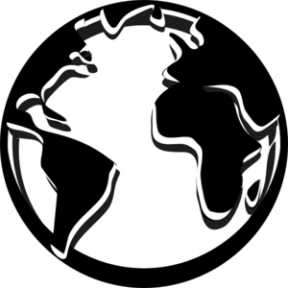 Globe Clipart Black And White Png.