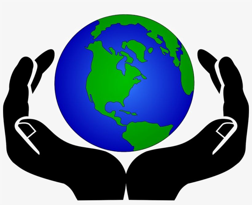 Earth In Hands Transparent Background.