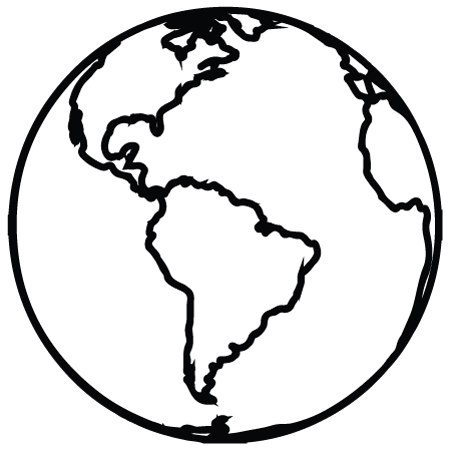 Earth Outline Clipart.