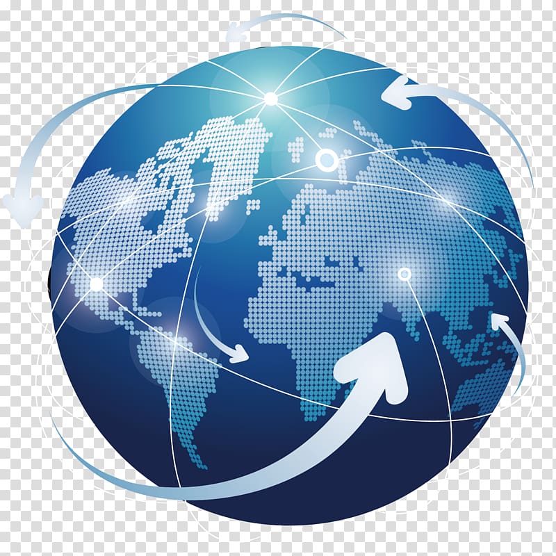 Globe illustration, Globe Logo , White signal orbit the Earth.