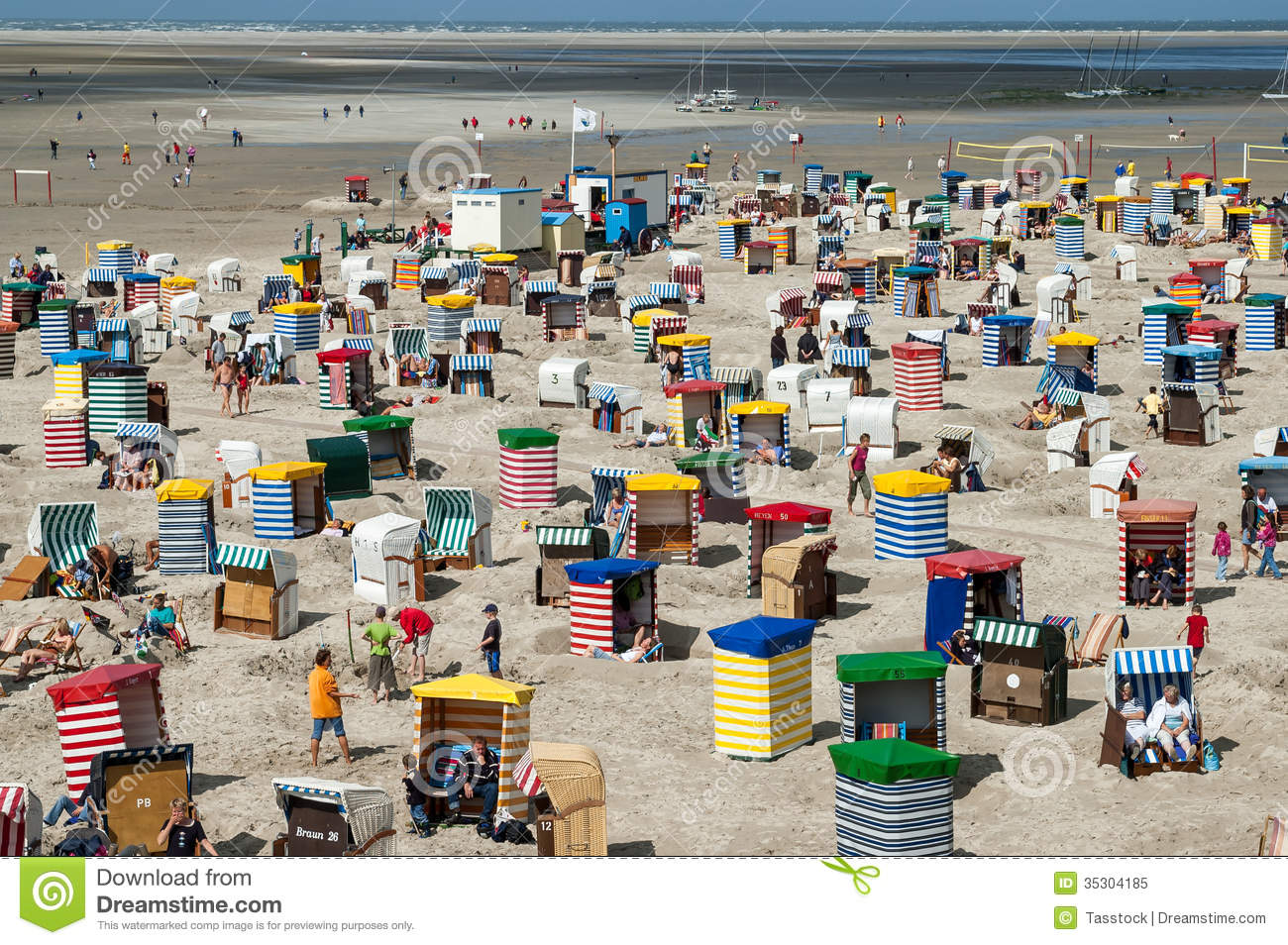 Borkum North Beach, Germany Editorial Image.