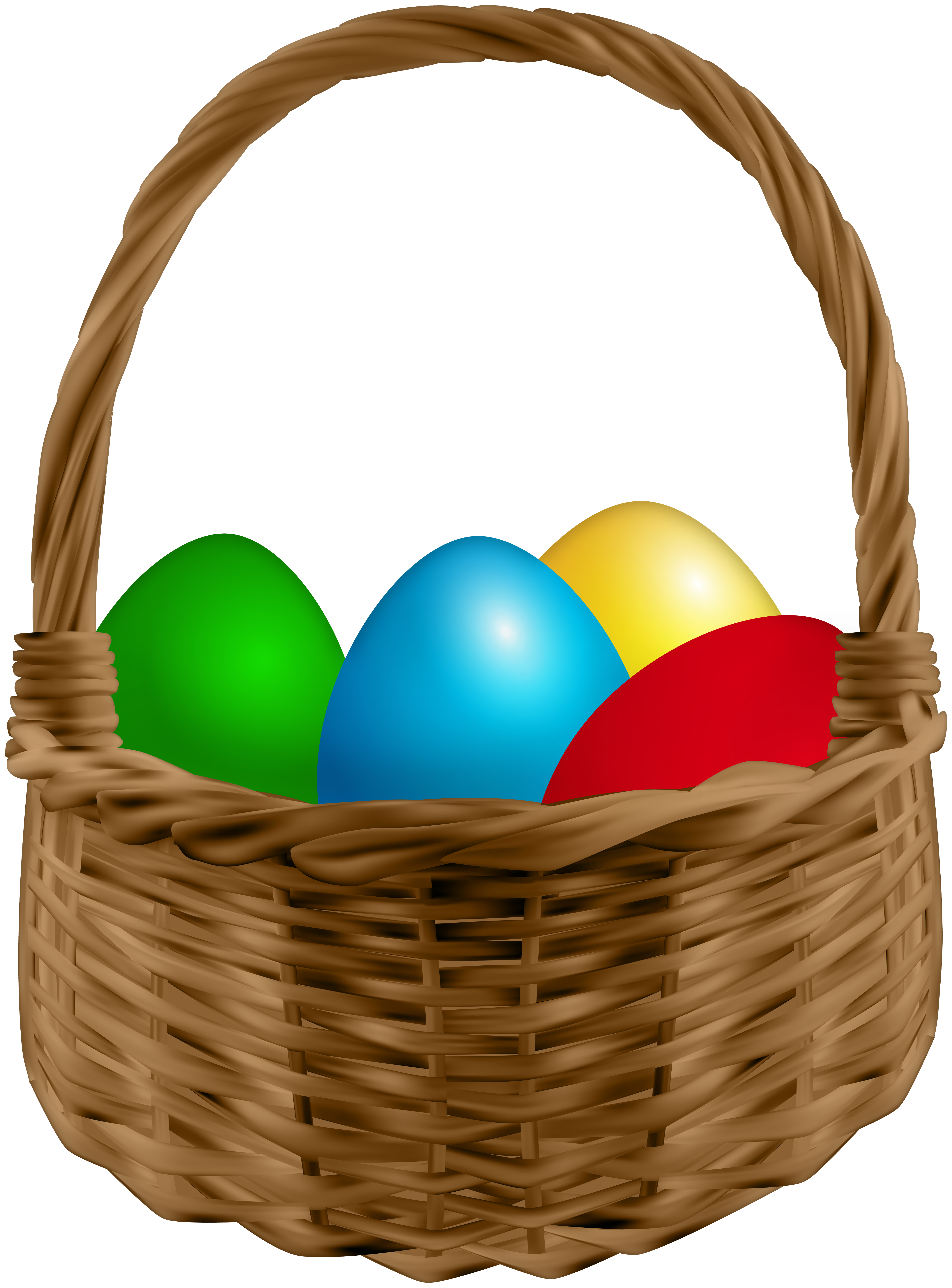 Easter Basket PNG Image.