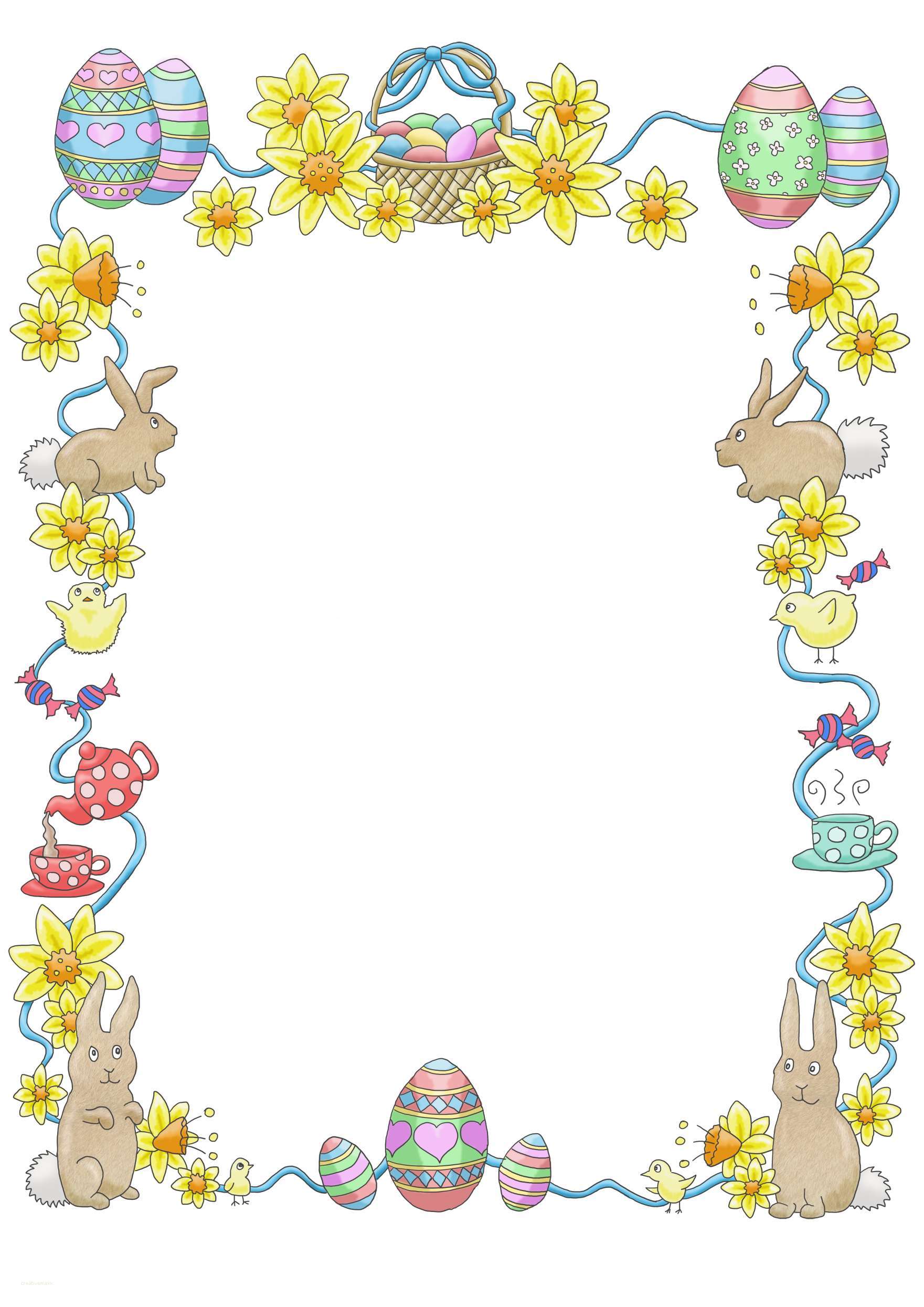 37 Easter Border free clipart.