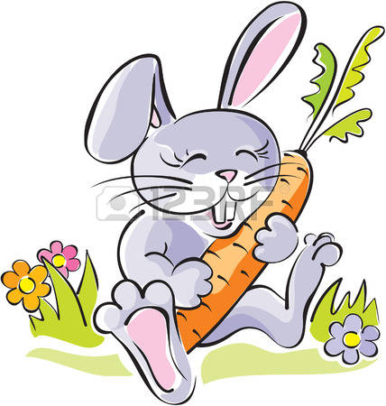 161 Bunny Holding A Carrot Stock Illustrations, Cliparts And.