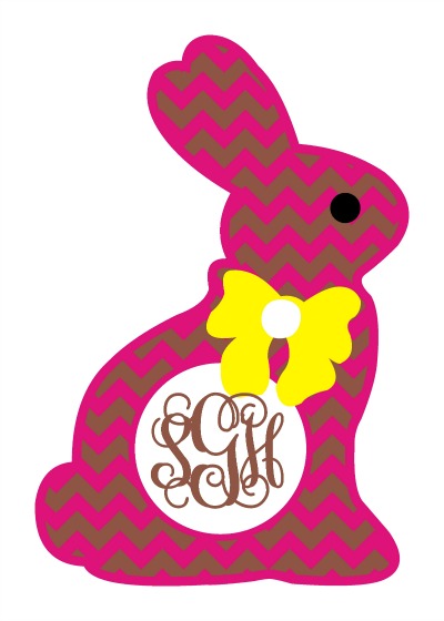 Download easter bunny face with monogram clipart 20 free Cliparts ...