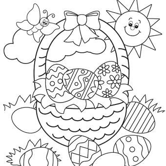 Easter Coloring Pages, Free Easter Coloring Pages for Kids.