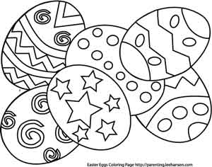 Easter Clipart To Color.