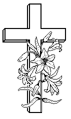 Easter Cross Clipart Black And White.