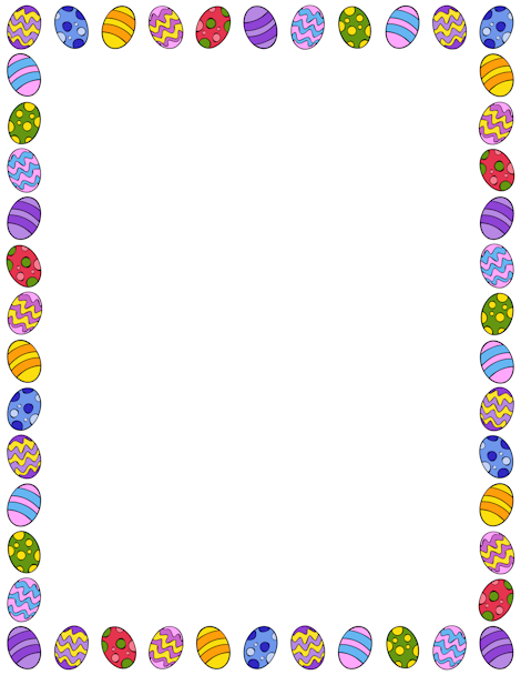 Easter Egg Border Clipart To Color 20 Free Cliparts Download Images 