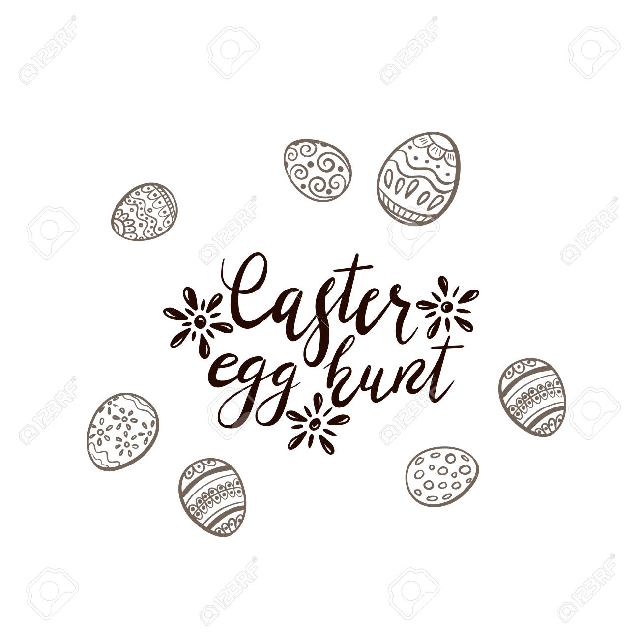 easter egg hunt clipart black and white 19 free Cliparts Download