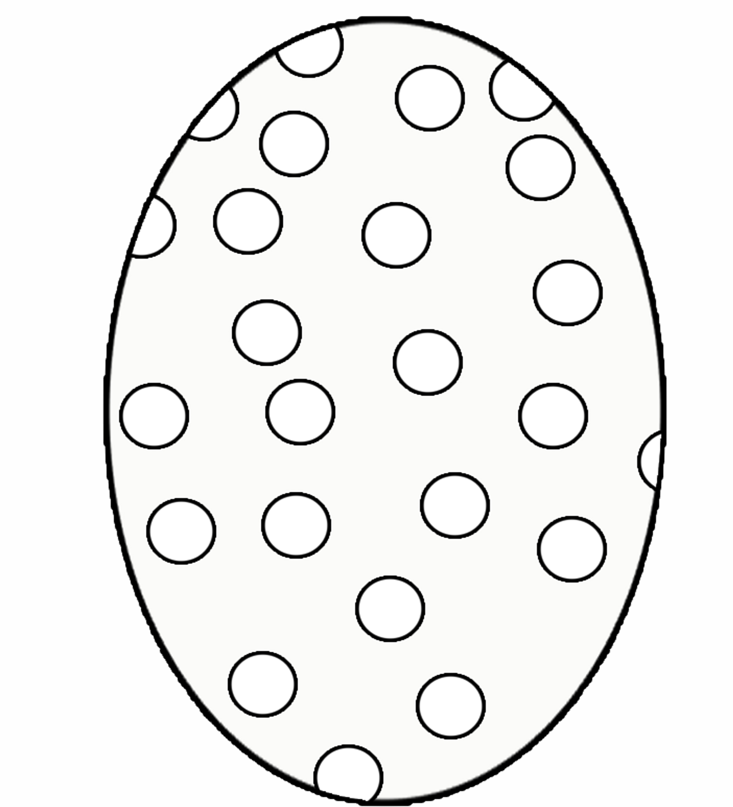 Easter egg clipart black and white 4 » Clipart Station.