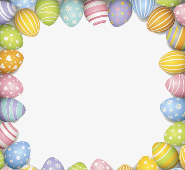 Gorgeous Easter Border Pattern, Style Galant, Easter, Frame.