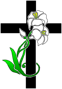 Clipart Easter Lily Cross.
