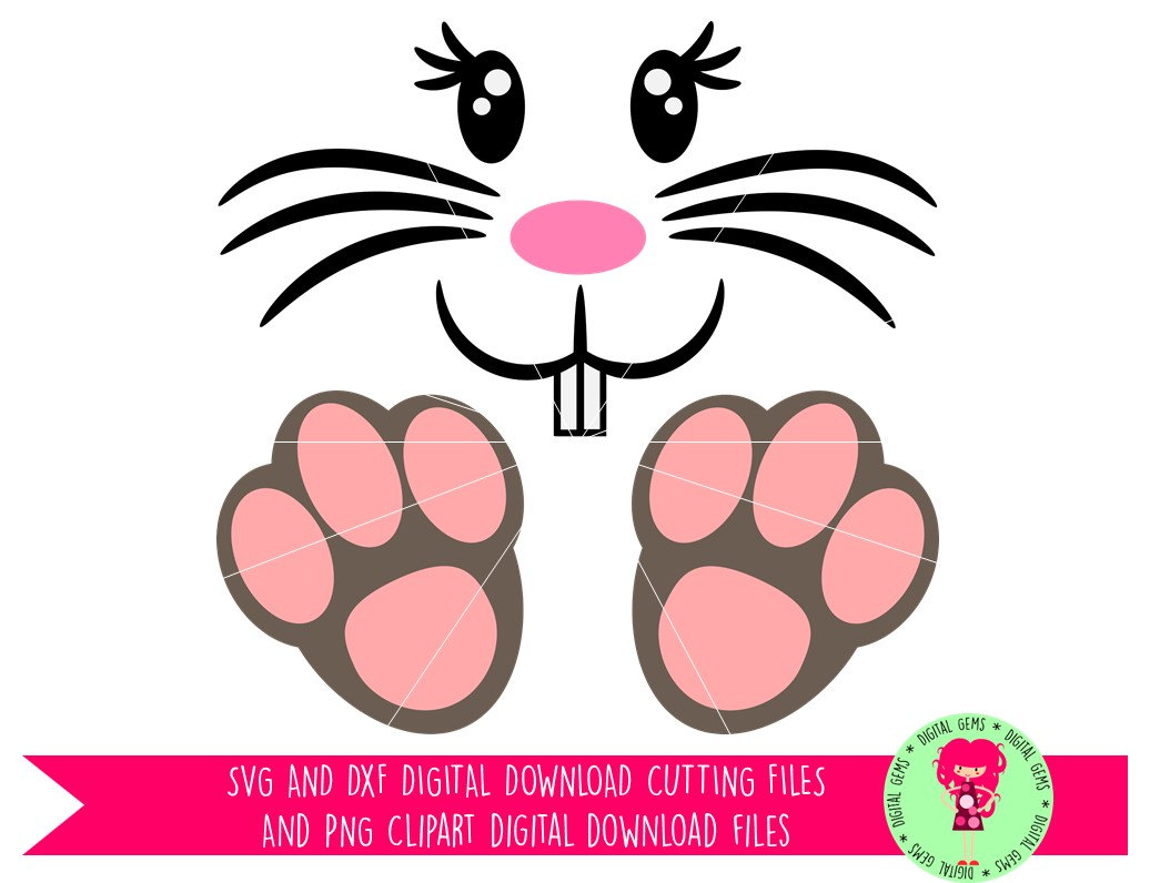 Download easter rabbit face clipart eyes - Clipground