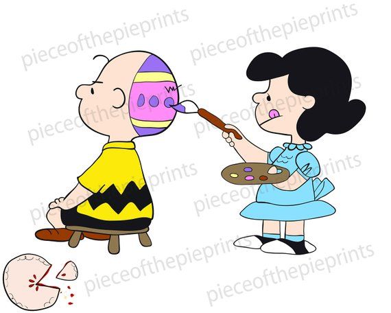 Charlie Brown/Lucy/Snoopy/Easter/SVG/clipart/hand drawn.