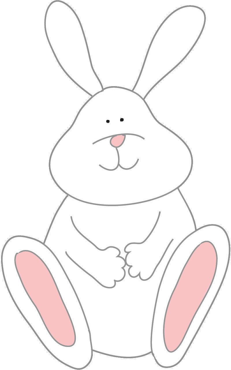 Funny Easter Bunny Clipart.