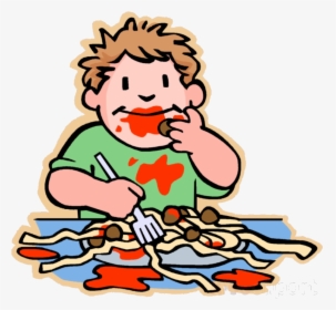 Eating Messy Kids Clipart Child Clip Art Mess Transparent.