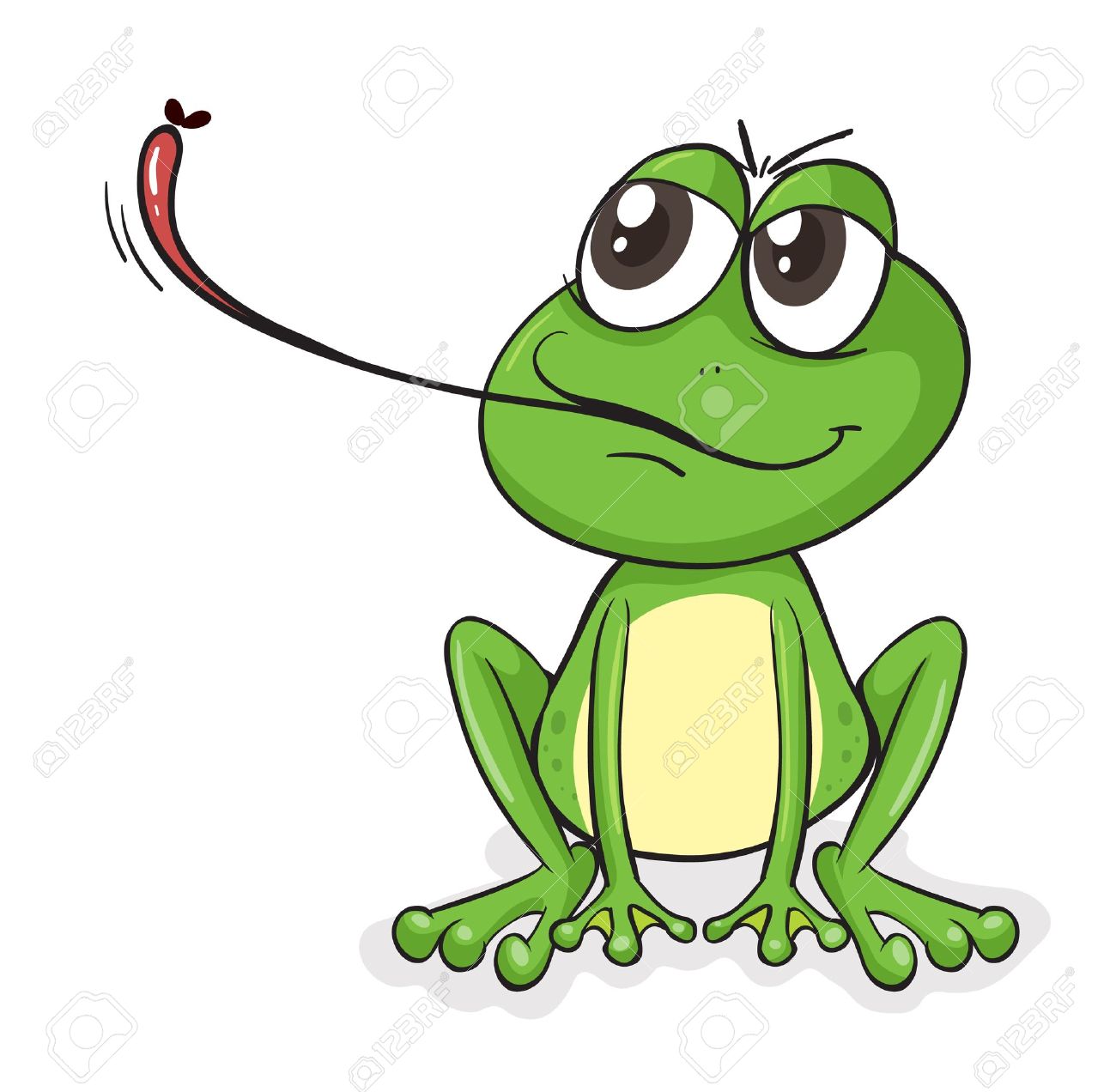 Frog tongue clipart.