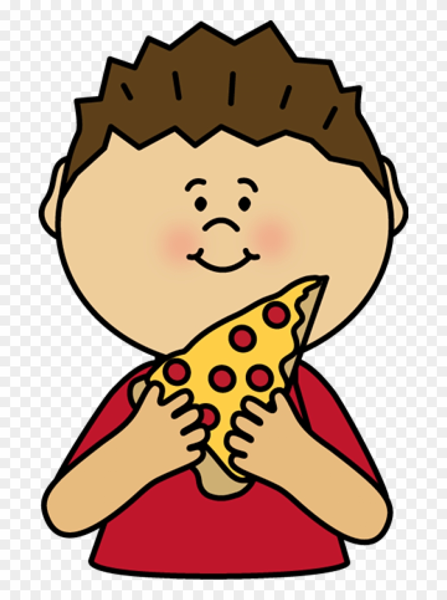 Permalink To Eating Pizza Clipart.